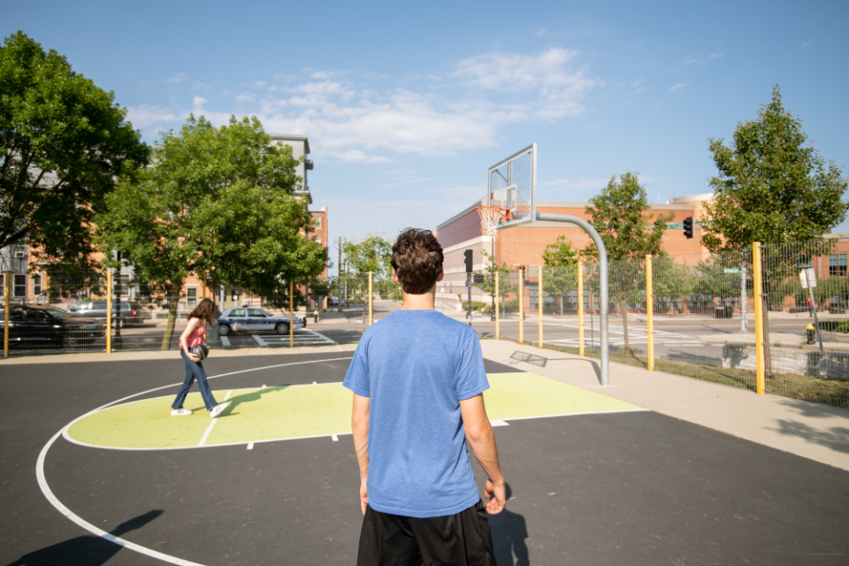 Outdoors Basketball